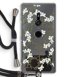 CaseCompany Blossoming spring: Sony Xperia XZ2 Transparant Hoesje met koord