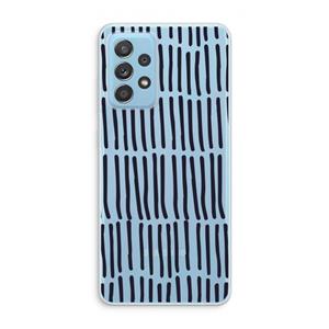 CaseCompany Moroccan stripes: Samsung Galaxy A73 Transparant Hoesje