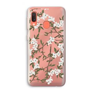 CaseCompany Blossoming spring: Samsung Galaxy A20e Transparant Hoesje