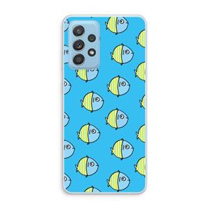 CaseCompany Visjes: Samsung Galaxy A73 Transparant Hoesje