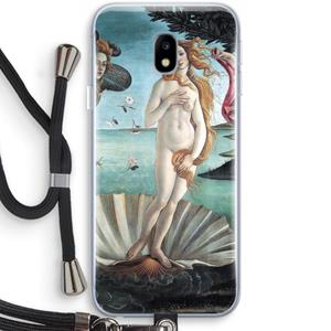 CaseCompany Birth Of Venus: Samsung Galaxy J3 (2017) Transparant Hoesje met koord