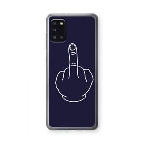 CaseCompany F**k U: Samsung Galaxy A31 Transparant Hoesje