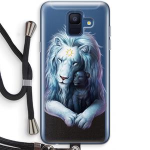 CaseCompany Child Of Light: Samsung Galaxy A6 (2018) Transparant Hoesje met koord