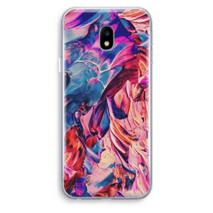 CaseCompany Pink Orchard: Samsung Galaxy J3 (2017) Transparant Hoesje