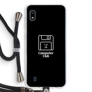 CaseCompany Hello: Samsung Galaxy A10 Transparant Hoesje met koord