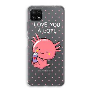 CaseCompany Love You A Lotl: Samsung Galaxy A22 5G Transparant Hoesje