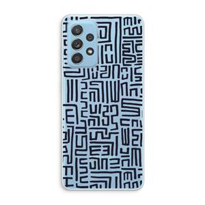 CaseCompany Moroccan Print: Samsung Galaxy A73 Transparant Hoesje