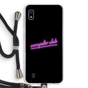 CaseCompany Vice Black: Samsung Galaxy A10 Transparant Hoesje met koord