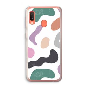 CaseCompany Memphis Shapes: Samsung Galaxy A20e Transparant Hoesje