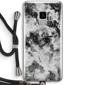 CaseCompany Onweer: Samsung Galaxy S9 Transparant Hoesje met koord