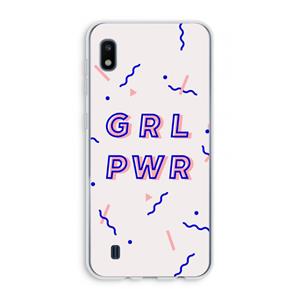 CaseCompany GRL PWR: Samsung Galaxy A10 Transparant Hoesje