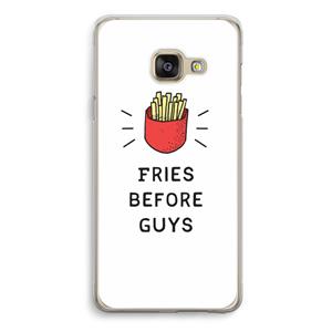 CaseCompany Fries before guys: Samsung Galaxy A3 (2016) Transparant Hoesje