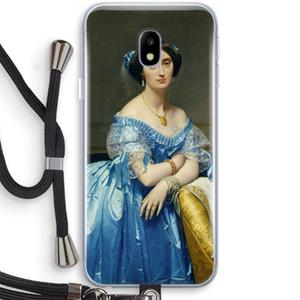 CaseCompany Eleonore: Samsung Galaxy J3 (2017) Transparant Hoesje met koord