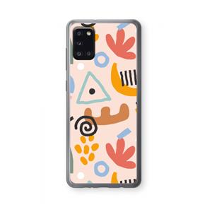 CaseCompany Abstract: Samsung Galaxy A31 Transparant Hoesje