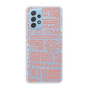 CaseCompany Marrakech Pink: Samsung Galaxy A73 Transparant Hoesje