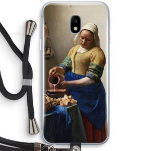 CaseCompany The Milkmaid: Samsung Galaxy J3 (2017) Transparant Hoesje met koord