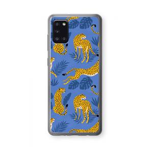 CaseCompany Luipaard: Samsung Galaxy A31 Transparant Hoesje