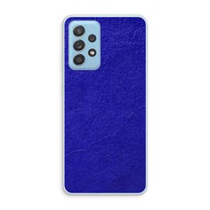 CaseCompany Majorelle Blue: Samsung Galaxy A73 Transparant Hoesje