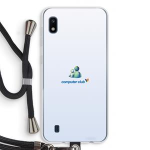 CaseCompany MSN: Samsung Galaxy A10 Transparant Hoesje met koord