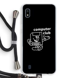 CaseCompany Floppyhead: Samsung Galaxy A10 Transparant Hoesje met koord
