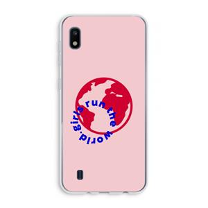 CaseCompany Run The World: Samsung Galaxy A10 Transparant Hoesje