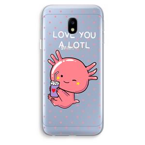 CaseCompany Love You A Lotl: Samsung Galaxy J3 (2017) Transparant Hoesje