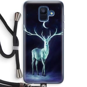 CaseCompany Nightbringer: Samsung Galaxy A6 (2018) Transparant Hoesje met koord