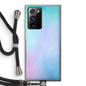 CaseCompany mist pastel: Samsung Galaxy Note 20 Ultra / Note 20 Ultra 5G Transparant Hoesje met koord
