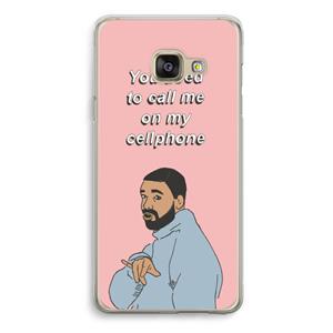 CaseCompany Hotline bling: Samsung Galaxy A3 (2016) Transparant Hoesje