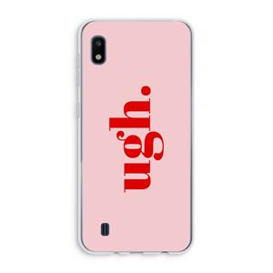 CaseCompany Ugh: Samsung Galaxy A10 Transparant Hoesje