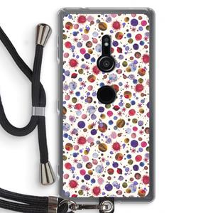 CaseCompany Planets Space: Sony Xperia XZ2 Transparant Hoesje met koord