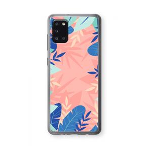 CaseCompany Tropisch: Samsung Galaxy A31 Transparant Hoesje
