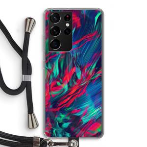 CaseCompany Pilgrims Of The Sea: Samsung Galaxy S21 Ultra Transparant Hoesje met koord