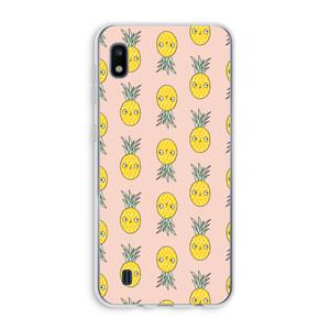 CaseCompany Ananas: Samsung Galaxy A10 Transparant Hoesje