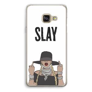 CaseCompany Slay All Day: Samsung Galaxy A3 (2016) Transparant Hoesje