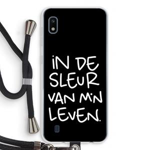 CaseCompany De Sleur: Samsung Galaxy A10 Transparant Hoesje met koord