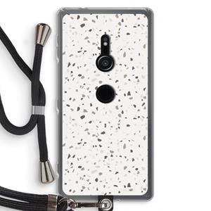 CaseCompany Terrazzo N°14: Sony Xperia XZ2 Transparant Hoesje met koord