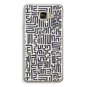CaseCompany Moroccan Print: Samsung Galaxy A5 (2016) Transparant Hoesje