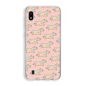 CaseCompany Ponys: Samsung Galaxy A10 Transparant Hoesje