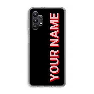 CaseCompany Namecase: Samsung Galaxy A32 5G Transparant Hoesje
