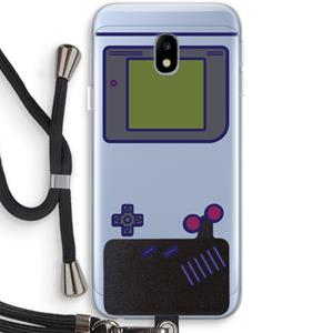 CaseCompany Game On: Samsung Galaxy J3 (2017) Transparant Hoesje met koord