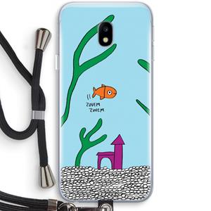 CaseCompany Aquarium: Samsung Galaxy J3 (2017) Transparant Hoesje met koord