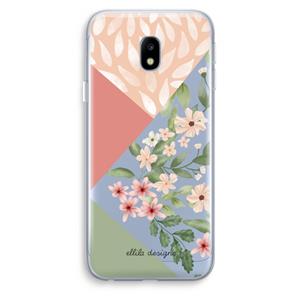 CaseCompany Sweet heaven geometrics: Samsung Galaxy J3 (2017) Transparant Hoesje
