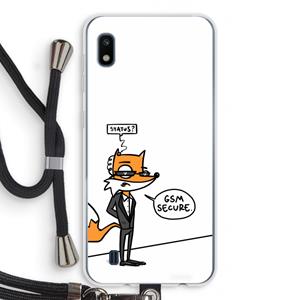 CaseCompany GSM secure: Samsung Galaxy A10 Transparant Hoesje met koord