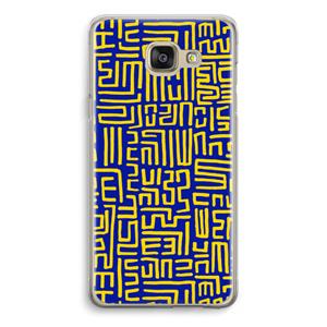 CaseCompany Majorelle Blue Print: Samsung Galaxy A5 (2016) Transparant Hoesje