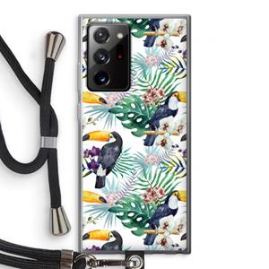 CaseCompany Tukans: Samsung Galaxy Note 20 Ultra / Note 20 Ultra 5G Transparant Hoesje met koord