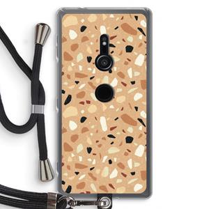 CaseCompany Terrazzo N°17: Sony Xperia XZ2 Transparant Hoesje met koord