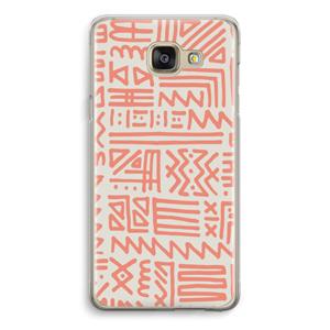 CaseCompany Marrakech Pink: Samsung Galaxy A5 (2016) Transparant Hoesje