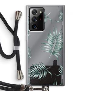 CaseCompany Simple leaves: Samsung Galaxy Note 20 Ultra / Note 20 Ultra 5G Transparant Hoesje met koord