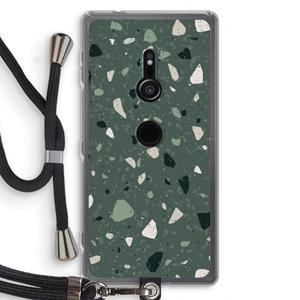 CaseCompany Terrazzo N°19: Sony Xperia XZ2 Transparant Hoesje met koord